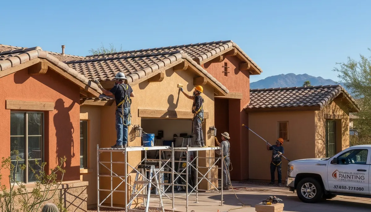 Painting contractor in Mesa, AZ providing professional interior and exterior painting services