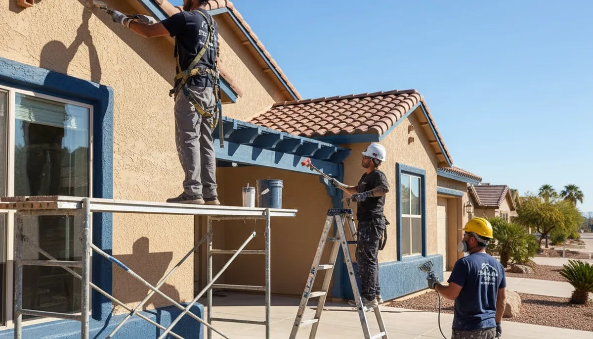 Professional painters providing exterior painting services in Mesa, AZ